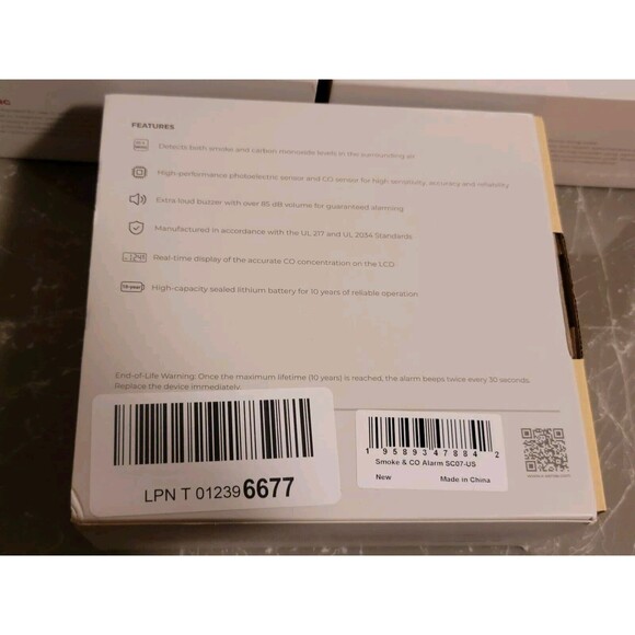 (3)X-Sense SC07 Wireless Combination Smoke & Carbon Monoxide Detectors - Picture 3 of 3
